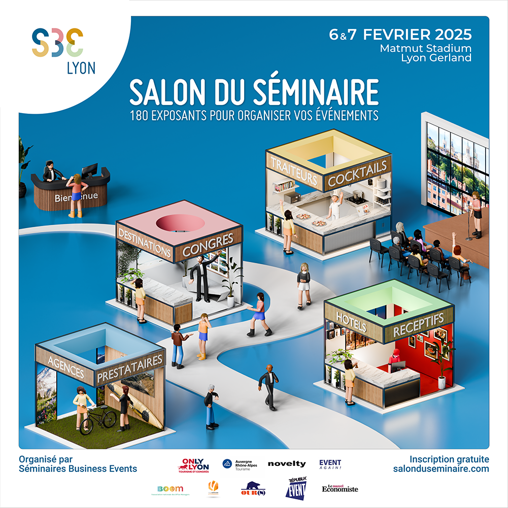 Affiches marketing salon SBE — OK3D design graphique